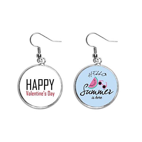 Pendientes de sandía con acabados finos para gala