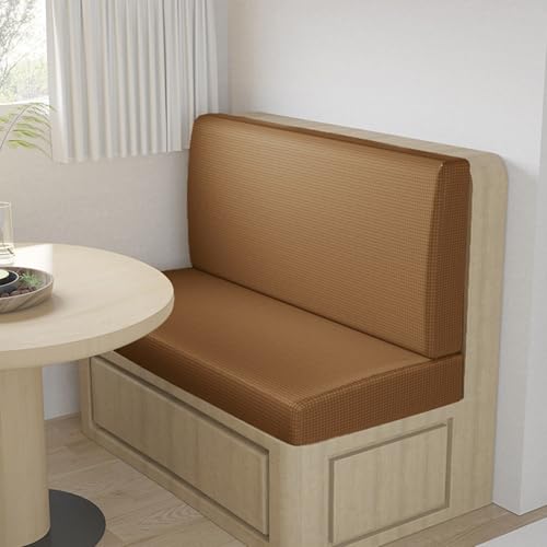 AHTCPO Stretch Dining Bench Cover, Washable Durable Bench Covers Slipcover, for Dining Room Living Room(Camel)