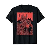 DOOM Red Sketched Cover Art Retro Video Game Tシャツ
