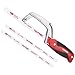 HAUTMEC Compact Hacksaw, 250mm Junior Hacksaw with Bi-Metal HSS Blade, Lightweight Aluminium Frame, Small Hand Saw for Cutting Metal, Plastic, PVC & Wood, Ideal for Tight Spaces - HT0355