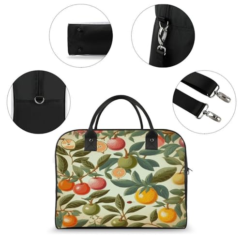 Maletín liviano para laptop con diseño de plantas y frutas miniatura 6