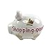 Produktbild KCG Kleinschwein Keramik Sparschwein Shopping Queen/ca. 12.5 cm x 9 cm