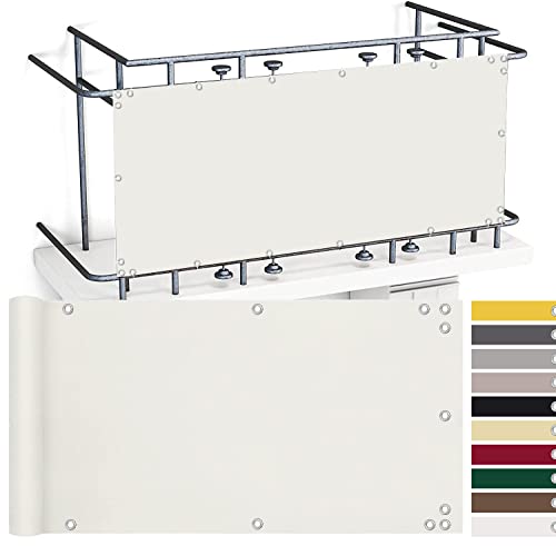 AIYOUVM Balkonsichtschutz, Balkon Sichtschutz Zum Klemmen UV-beständig, einfach zu sichern für Balkongeländer, Terrasse und Garten Cover
