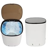 Septpent 4.5L Portable Mini Washer, Compact 24W 12V Home Blue Light Washer, Centrifugal Water Flow Dewatering,Auto Stop Single Tub Washer, for Apartment/Camping/RV/Underwear/Socks Baby Clothing