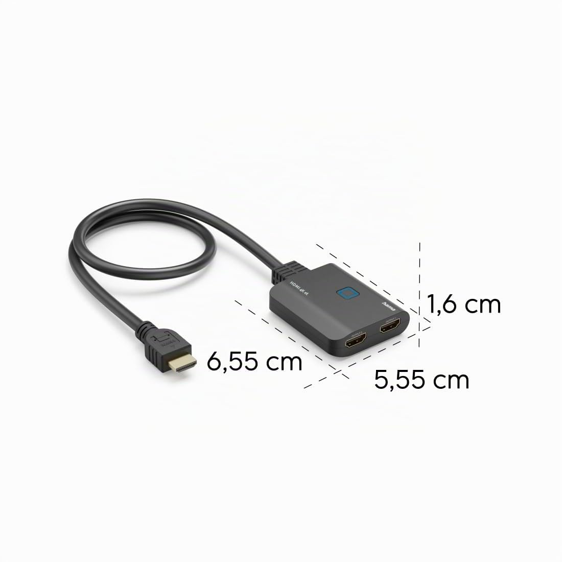 Hama Splitter HDMI™ 4K, 1 In 2 Out, Noir
