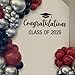 Congratulations Class of 2026 Decal for Balloon Arch - Graduation Decorations for Congrats Grad Party, High School College Graduate Event Planner Vinyl Decal