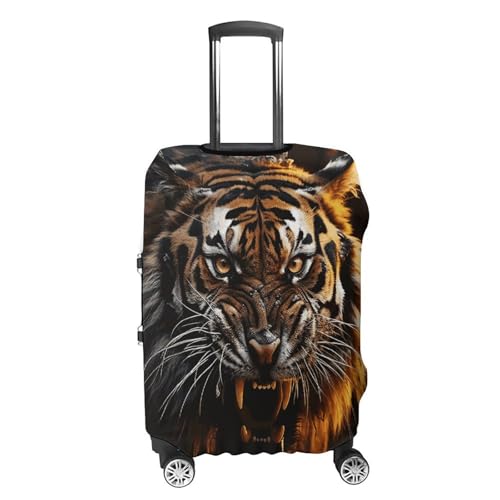 Ferocious Tiger Printed Luggage Cover Protector, Fits 18-32 Inch Luggage4
