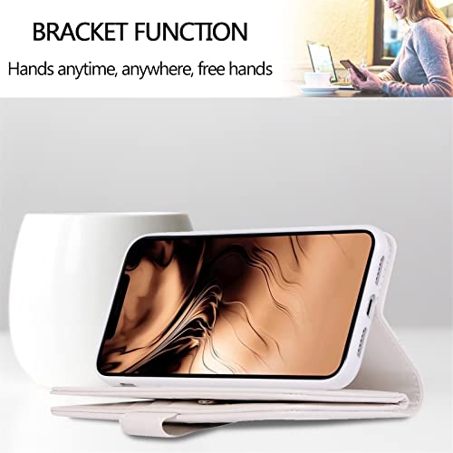 HUHI Capa carteira compatível com Samsung S10 Plus, capa de couro sintético brilhante com glitter e