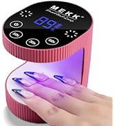 MEKK Cordless Mini UV Light for Gel Nails - 24W Rechargeable Mini UV LED Nail Lamp with Touch Con...