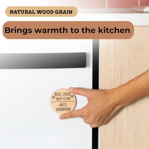 Imán decorativo para lavavajillas de madera con diseño de perro miniatura 6