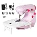 Produktbild Dweyka Nähmaschine, Tragbare Multifunktionale Elektrische Nähmaschinen, Nähmaschine mit Ausziehtisch, Nachtlicht, Einstellbare 2 Gang für das Nähen zu Hause, Anfänger, Kinder