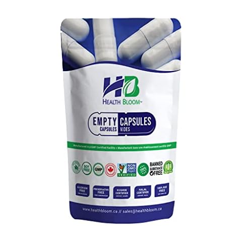 Empty Gelatin Capsules Size 4 Natural, 1000 Count Cover