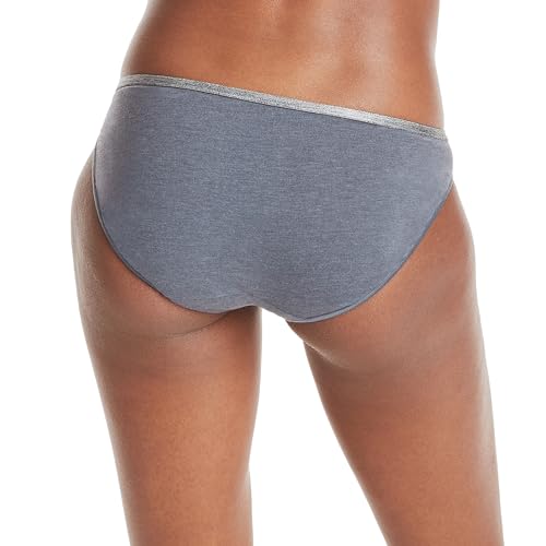 Image of Hanes Women's Stretch Cotton Moisture-Wicking Bikini Underwear Value Pack, Smoothing Bikini Panties 10-Pack (Colors May Vary)