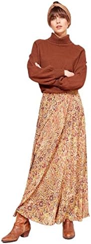 mes demoiselles Printed Skirt Beige