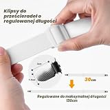 KALBIGRO 12 sztuk napinaczy do prześcieradeł, 30 cm – 130 cm napinacze, regulowane pasy napinające, napinacze do prześcieradeł, materacy, sof, desek do prasowania
