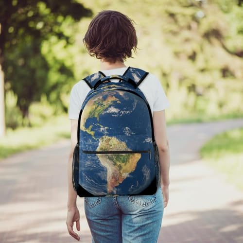 Sac de voyage décontracté planète et terre multicolore