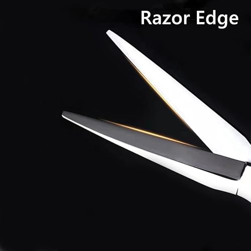 Miniatura 4 de Tijeras de corte de pelo, 6.0 pulgadas, profesional de plata japón 440C, tijeras de corte de pelo de acero inoxidable - Tijera de adelgazamiento de
