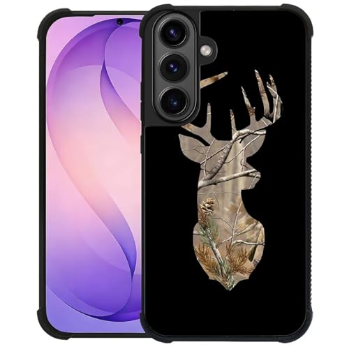 Goodsprout Compatible with Samsung Galaxy S26 Case,Amazing Pattern Design Shockproof Anti-Scratch Hard PC Back Case for Samsung Galaxy S26 Camouflage Deer Art