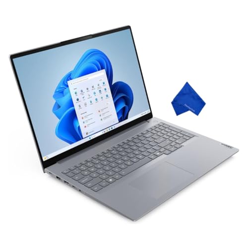 Lenovo ThinkBook 16 Gen 8 16" WUXGA Laptop – Intel Core 7 240H, 8GB RAM, 512GB SSD, Windows 11 Pro, Newest Model (with Microfiber Cloth) – Arctic Grey (21SH CTO)