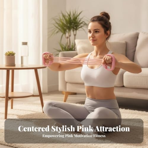 Image of Rubber Tubes Tube Resistance Exerciser Elastic Resistance Band with Handles Upper-Body Exercise Band with Handles Smooth Finish, 8-Tube Expander