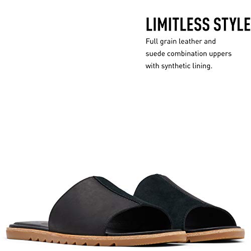 Sorel Ella Ii Block Slide Sandals For Women - Black - Size 6 #TOP1