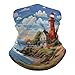 VTCTOASY Coastal Lighthouse Neck Gaiter Personalized Soft Windproof Face Covers Cozy Winter Neck Warmer Gator Scarfs Multipurpose Fashion Breathable Bandana Face Mask Scarf for Adult