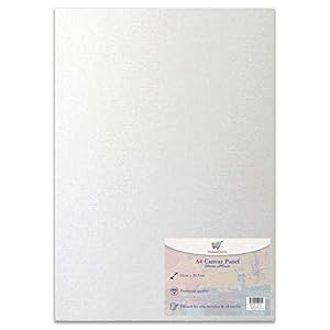 HaberCrafts A4 Leinwandtafel, Weiß, 1 Stück