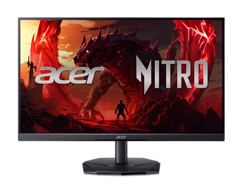 acer Nitro 24.5' Full HD 1920 x 1080 Gaming Monitor | AMD FreeSync | 180Hz Refresh | 1ms (VRB) | 99% sRGB | HDR 10 Support | 1 x Display Port 1.2 & 2 x HDMI 2.0 | KG251Q P3biip