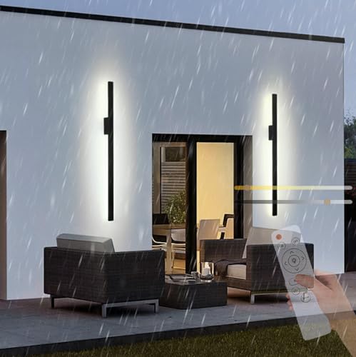 Applique murale extérieure IP65 étanche et réglable par télécommande