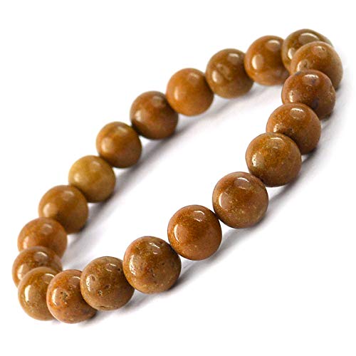 Image of Reiki Crystal Products Natural Crystal Stone Bracelet 8 mm Round Beads for Men & Women | Gemstone Jewellery Bracelet | Reiki Charged | Multiple Stone Variants Available