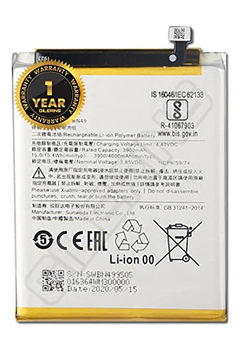 Image of Original BN49 Battery for Xiaomi Redmi 7A Battery with 1 Year Warranty and high Capacity Battery Backup .(for REDMI 7A /BN49)