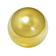 [ルビイ] イエ＊ーゴールド K18 丸玉パーツ 穴無しボール玉 プレーン 外径3.0mm 高さ3.0mm 1個売り 貴金属パーツ