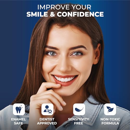 teeth whitening powder - hydroxyapatite remineralizing non-sensitive formula - dentist-approved tooth stain remover amp polisher - fluoride-free 30 grams
