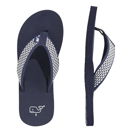 vineyard vines Unisex-Child Micro Whale Classic Foam Flip Flop