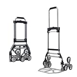 Robuster zusammenklappbarer Treppensteiger, 70 kg Kapazität, Sackkarre mit langen Rädern...
