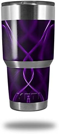 Skin Wrap para vaso de Yeti Rambler 30 oz abstracto 01 morado (vaso no incluido)