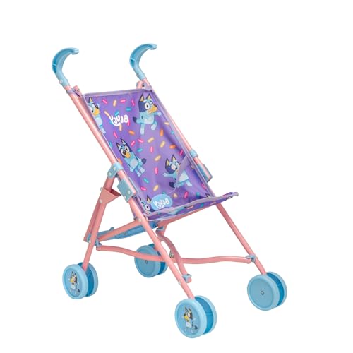 Bluey Junior Puppen Kinderwagen | Spielzeugpuppen Buggy | Baby Doll...