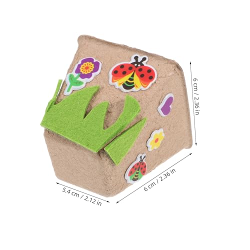 Kit d'artisanat pot en papier végétal avec drainage pour coupe de légumes enfants - 4