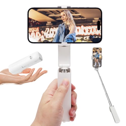 Yuragim Mini perche à selfie, portable de voyage, extensible, support de téléphone portable, perche à selfie pour Vlog, enregistrement vidéo, streaming