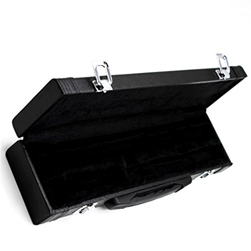 Colcolo Estojo Rígido Portátil Em Couro Preto Para Flauta Com Estojo Rígido Para Prática De Palco
