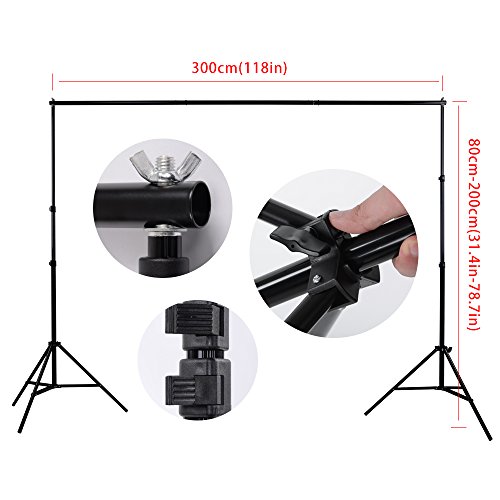 Fotostudio Set Hakutatz Hintergrundsystem 5-in-1