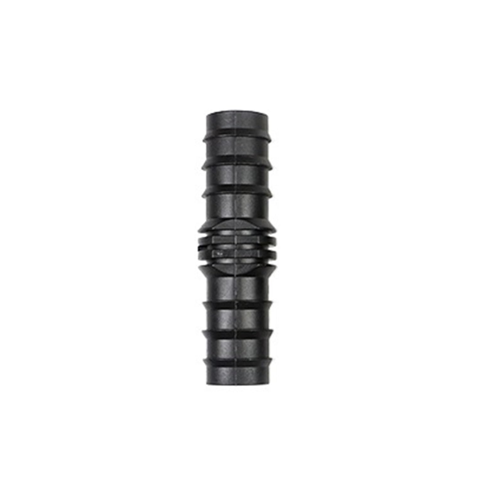 Junta de tubería de PE, conector de codo recto en T de 16mm, 20mm y 25mm, conector de manguera rociadora for riego de invernadero(Straight,25mm,50 pieces)