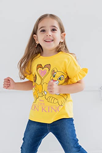 Disney Lion King Simba Nala Toddler Girls 2 Pack Graphic T-Shirts 4T #TOP3