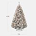 Best Choice Products Pre-Lit Artificial Christmas Tree, 4.5ft Snow Flocked Design Pine Tree, Full Appearance Snowy w/Easy Assembly, Metal Stand