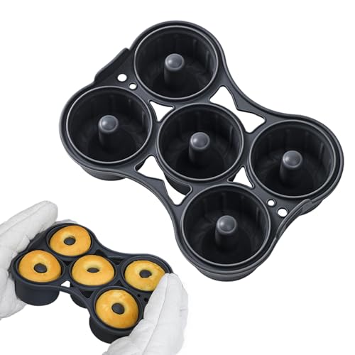 Uhngw Molde De Donuts De Silicona Para Hornear,Molde De Silicona Para Freidora De Aire - Accesorios para Hornear Antiadherentes para Freidora de Aire Fiestas de Cumpleaños Postres