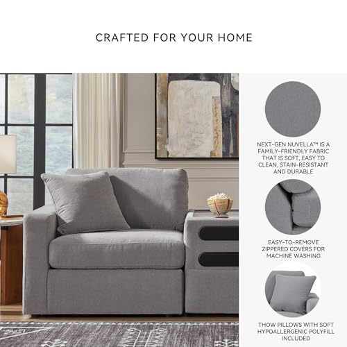 Image of Signature Design by Ashley 7-Piece Modular Sectional Sofa with Audio