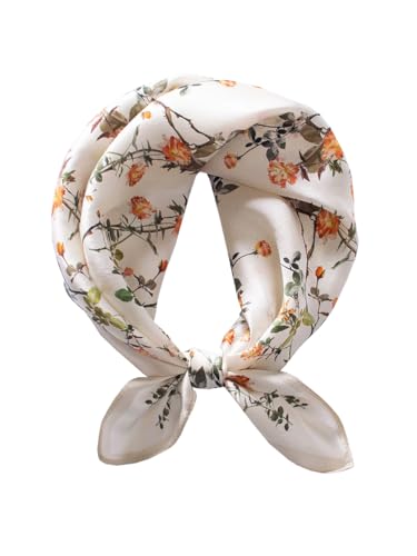ANDANTINO 100% Real Mulberry Silk Scarf -21'' x 21''- Lightweight