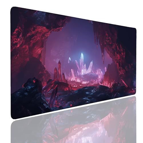 Tapis de souris gaming XL 900x400x4mm noir imperméable et antidérapant pour bureau gamer