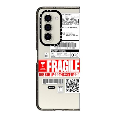 Coque Galaxy Z Fold 5 CASETiFY Impact antichoc noir transparent Pp-0008 robuste
