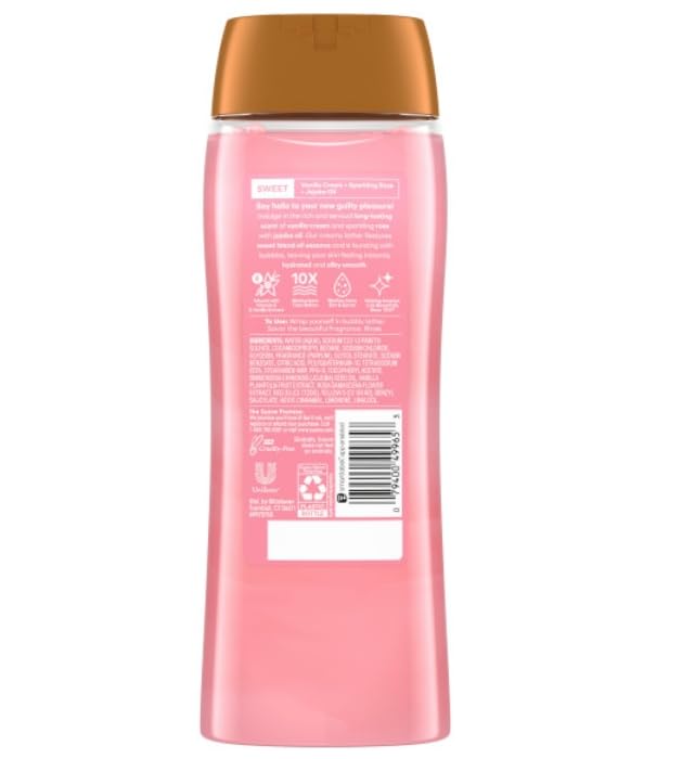 Suave Moisturizing Body Wash Women, Sweet Vanilla with Vitamin E and Aloe Extracts, No Parabens, No Phthalates, 18 Oz (Pack of 6) - Image 6